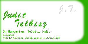 judit telbisz business card